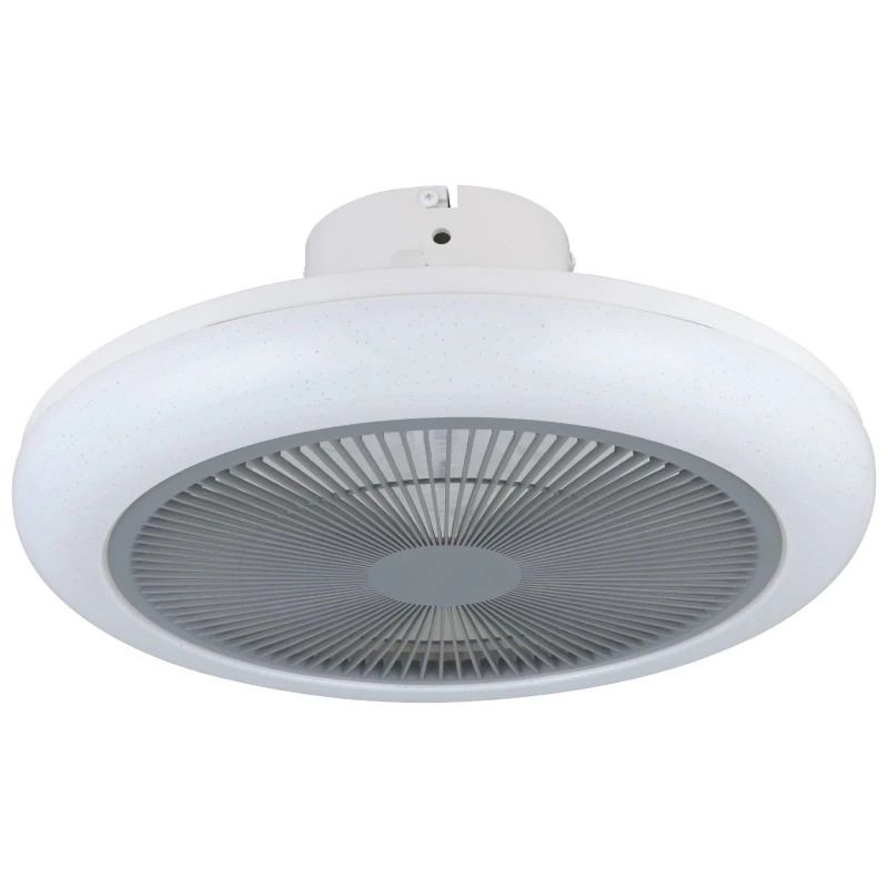 EGLO Kostrena Plafondventilator met lamp - Ø 45,5 cm - Wit/Grijs - Dimbaar