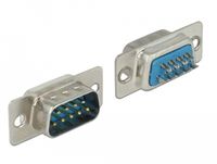 DeLOCK 65881 kabel-connector Sub-D 9 pin Blauw, Zilver