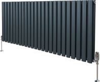 MonsterShop Ovale kolomradiator & trv - antraciet grijs - 600x1440mm - ce-ukca