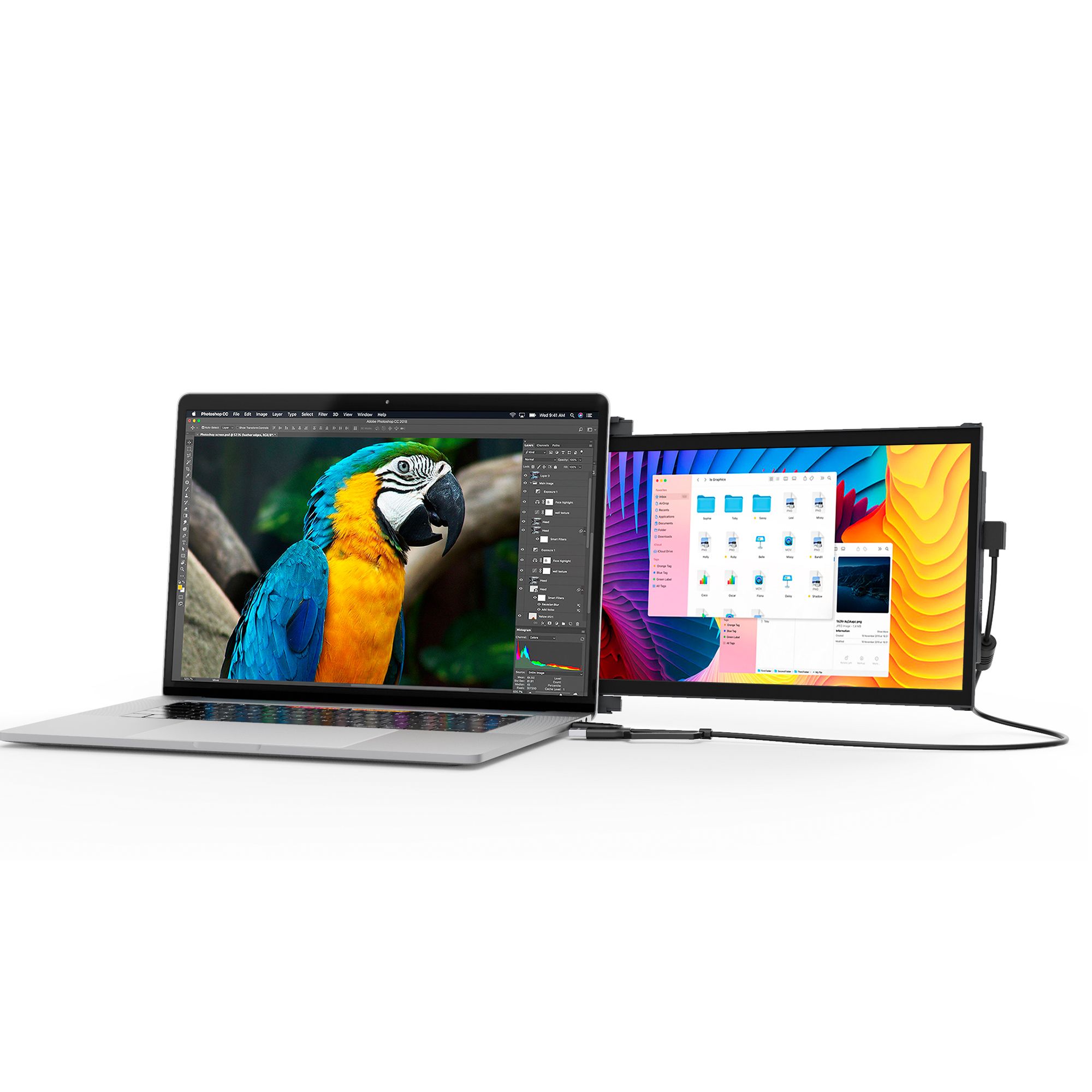 Mobile Pixels DUEX Plus - 13.3" Portable Monitor - Full HD, IPS, USB-C