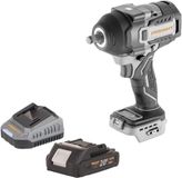 ProCraft Industrial IW850A-BB accu-slagmoersleutel 20 V 850 Nm 1/2" borstelloos + 1x accu 2,0 Ah + oplader