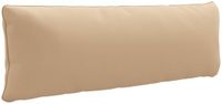 vidaXL - Rugkussen - PUTTEN - 100% Polyester - Zand - 120 x 40 x 15 cm