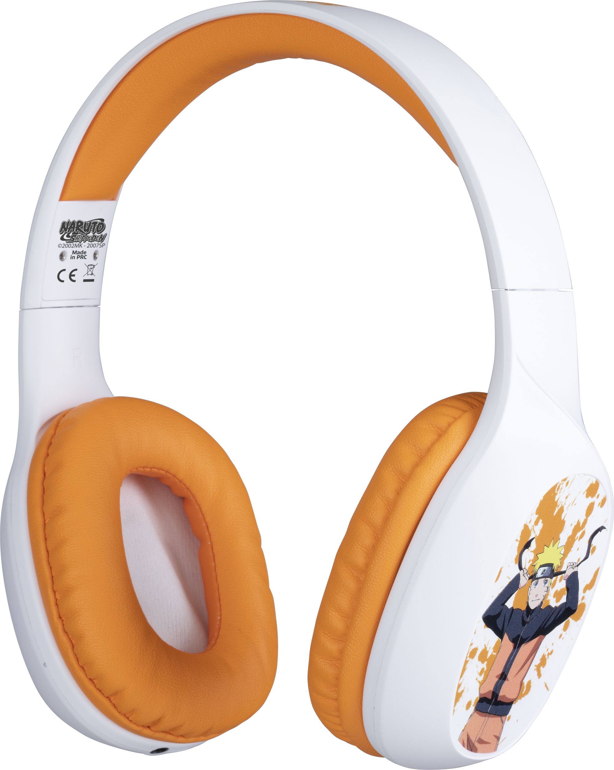 Konix Naruto KX BT Headphone - Wireless Gaming Headset - Bluetooth 5.3 - Orange/White