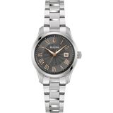 Bulova Polshorloge Dames Wilton Quartz Zilverkleurig 96M164