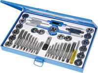 Silverline Complete tap- en snijset - 40-delig - gehard staal - met opbergkoffer