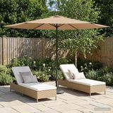 Maison Exclusive - Rectangulaire tuinkap, 3 x 3 meter, polyester, taupe