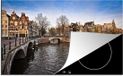 Merkloos KitchenYeah® Inductie beschermer 77x51 cm - Keizersgracht Amsterdam - Inductiebeschermer
