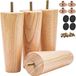 Omgoods - Pieds de table de remplacement en bois robuste pour meubles DIY