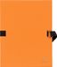 Exacompta 10x Map met uitrekbare in gekleurde canvas - 24x32 cm - Oranje - 734E