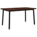 vidaXL 120 x 90 x 75 cm Massief Acaciahout Donkerbruin en Zwart