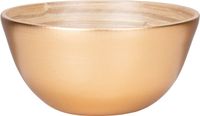 Merkloos / Sans marque Schaaltje/kommetje - goud - bamboe - D14 cm - Serveerschaaltje