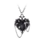 Alchemy Gothic Witches Heart Dames Halsketting - zilverkleurig