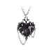 Alchemy Gothic Witches Heart Dames Halsketting - zilverkleurig