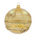 Set van 6 kerstballen (diameter 8 cm) van mondgeblazen en met de hand versierd glas