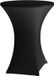 HENDI Statafelhoes – Effen Jersey – Zwart – Ø80-85 cm – Strijkvrij