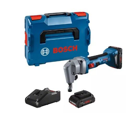 Bosch GNA 18V-16 E Cordless Nibbler - 18V, 1400 spm, Brushless Motor, Includes Battery & Charger