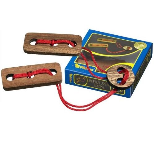 Philos Bevrijd de ring puzzel - Hout - 4014156061019
