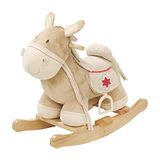 Roba Hobbelpaard Junior 52 X 34 X 63 Cm Hout/textiel Bruin