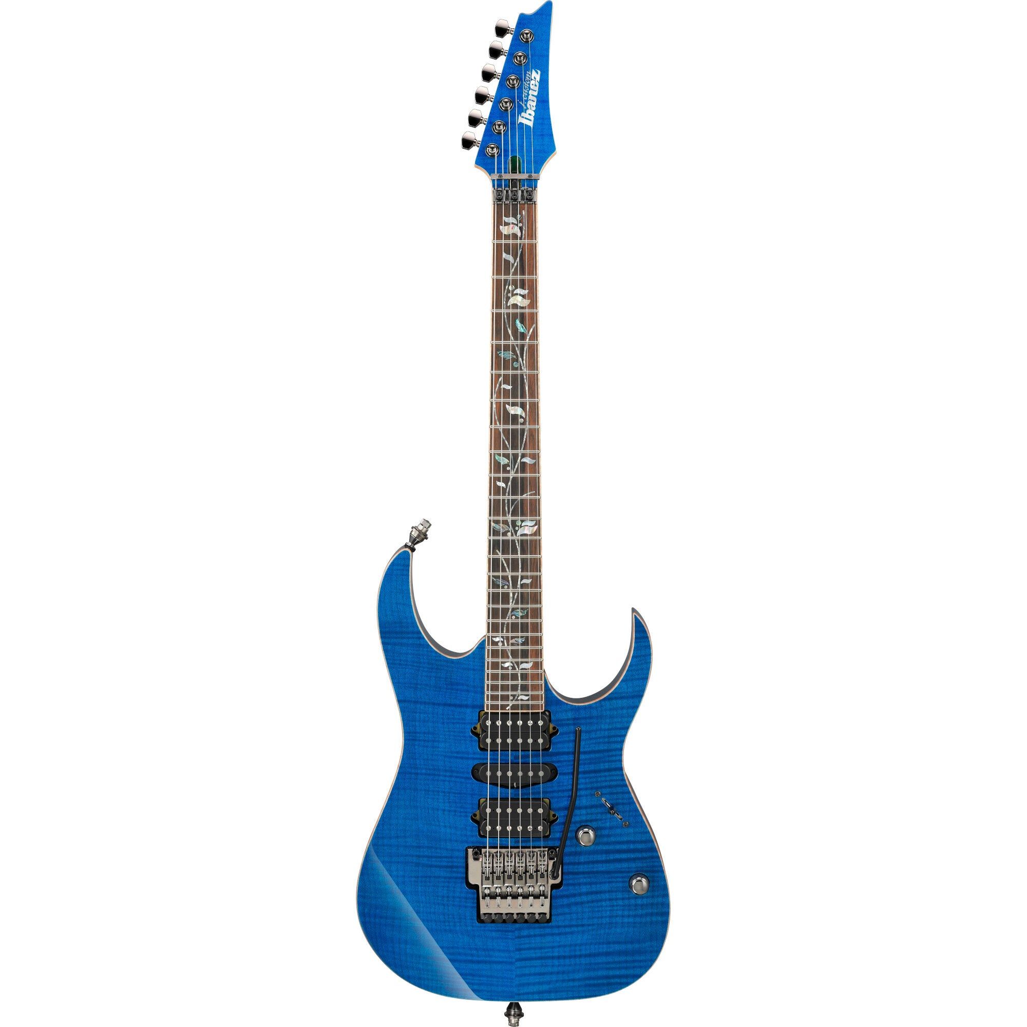 Ibanez J.Custom RG8570-RBS Royal Blue Sapphire Electric Guitar with Case and Certificate of Authenticity