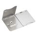 Knightsbridge FPR9UBCW Ongeschakelde vloercontactdoos, Geborsteld Chroom met Witte Insert, 13 A, 2G