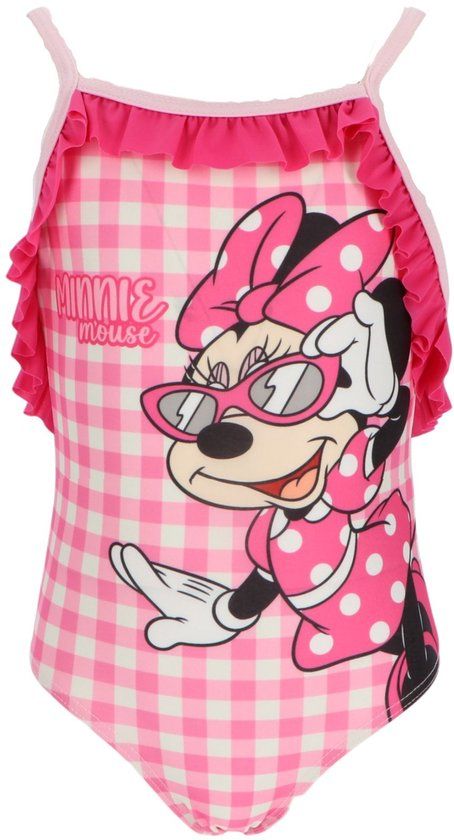 4KidsOnly Minnie Mouse Badpak - Maat 110/116 - Roze