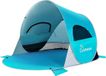 Merkloos Tente de plage de luxe - Bleu - 2 personnes