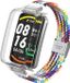 By Qubix Qubix Braided Nylon Bandje met Case - Multicolor - Geschikt voor Xiaomi Smart Band 7 Pro / Mi Band 7 Pro