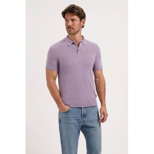 Saint Steve CHRIS paars gebreid regular polo