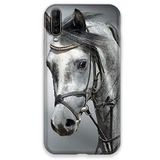 Beschermhoes Wiko Beschermhoes voor Wiko View 4, motief paarden, wit