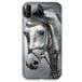 Beschermhoes Wiko Beschermhoes voor Wiko View 4, motief paarden, wit