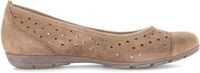 Gabor Dames Ballerinas Bruin Leer Maat 40.5