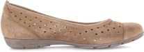 Gabor Dames Ballerinas Bruin Leer Maat 40.5