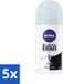 Nivea 5 x Black & White Invisible Fresh Déodorant Roller - 50 ml