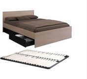 Vente-unique Cadre de lit bois naturel clair 140 x 190 cm