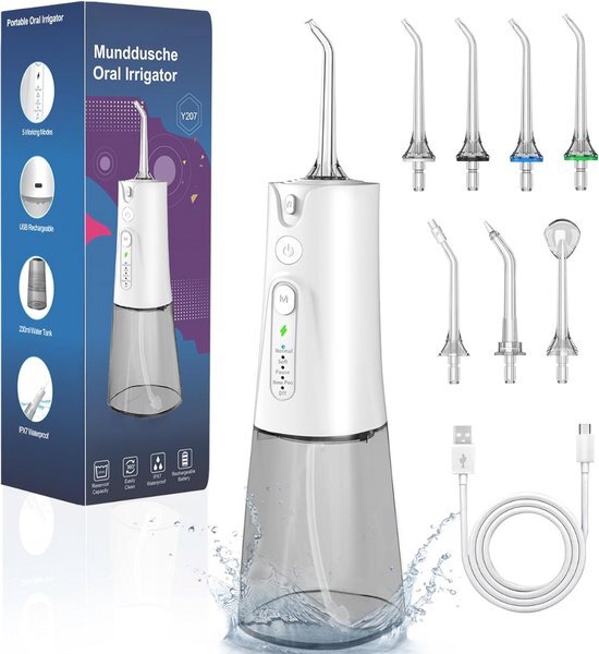 Equivera Waterflosser - Monddouche - Draadloos - Mondverzorging