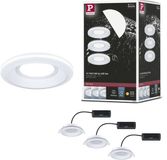 Paulmann Lampe encastrable LED Sormus Set de 3 IP65 rond 100 mm 3x4,8W 3x300lm 3000K Blanc