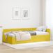 Maison Exclusive - Cadre de lit d'angle jaune 90 x 190 cm velours