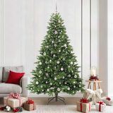 Prolenta Maison Exclusive - Kunstkerstboom met 300 LED-lampjes, groen, 210 cm, PE/PVC