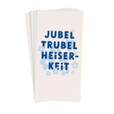 Grafik Workshop zakdoeken met spreuk | cadeau-idee | 10 stuks | Jubel Trubel Heesheid