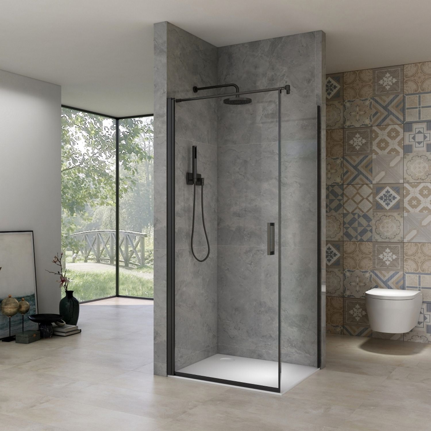 van Rijn Douchecabine van rijn st02 150 zwart