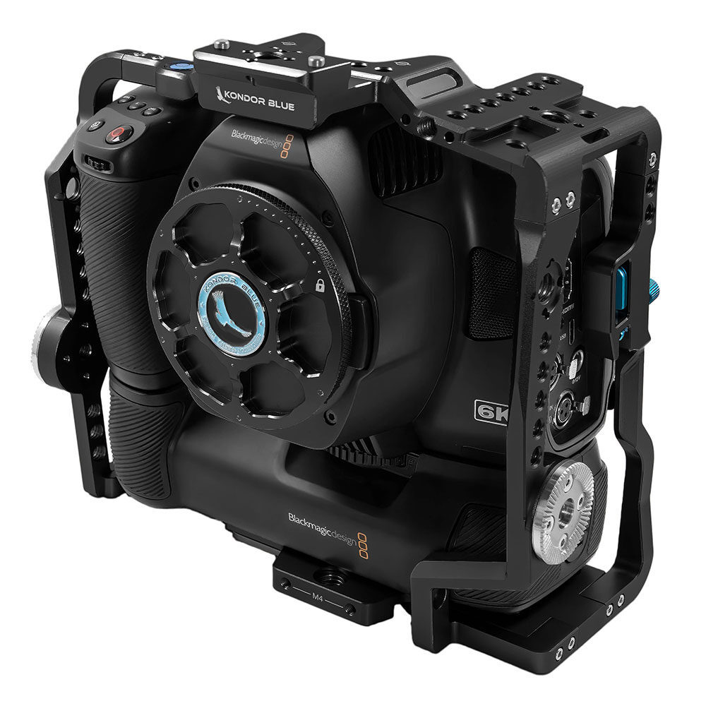 Kondor Blue Kondor Blue Blackmagic Pocket 6K Pro Battery Grip Cage Raven Black