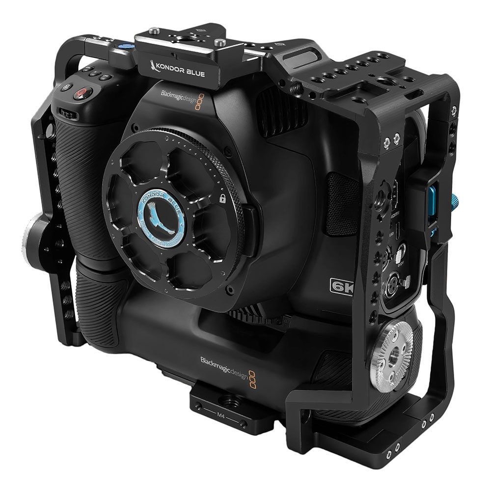 Kondor Blue Blackmagic Pocket 6K Pro Battery Grip Cage - Raven Black