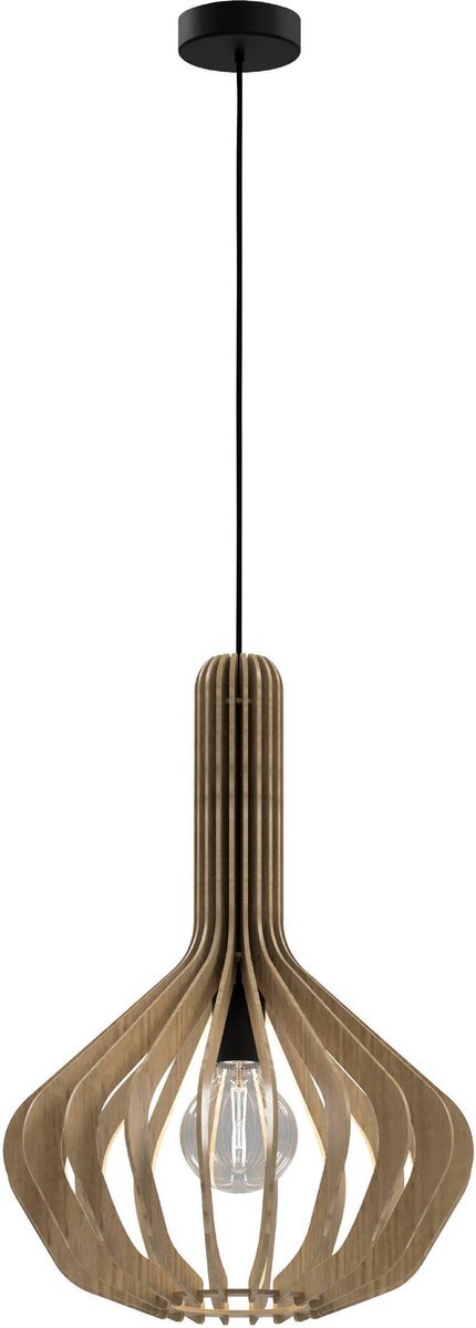 EGLO Velasco Hanglamp - E27 - Ø 38 cm - Ahorn/Zwart