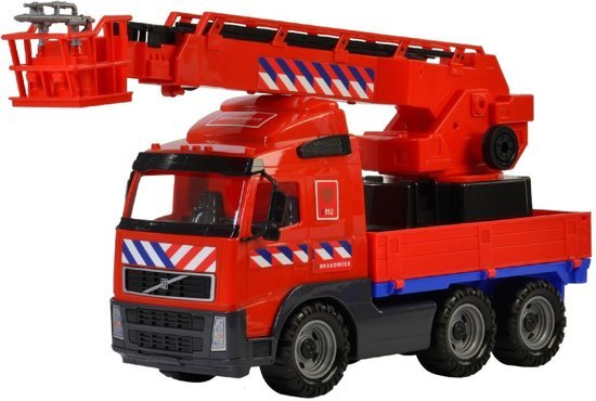 Polesie Brandweerwagen Volvo Rood 58 Cm