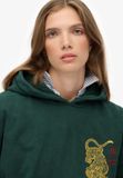 Superdry Tokyo Narrative Oversized Hoodie Dames Enamel Green