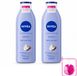Nivea 2 x Lait pour le corps Lisse Beurre de karité 250ml