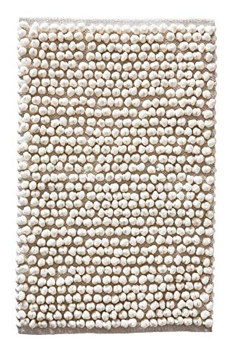 Jotex Popcorn badtapijt - wit - 80x150 cm