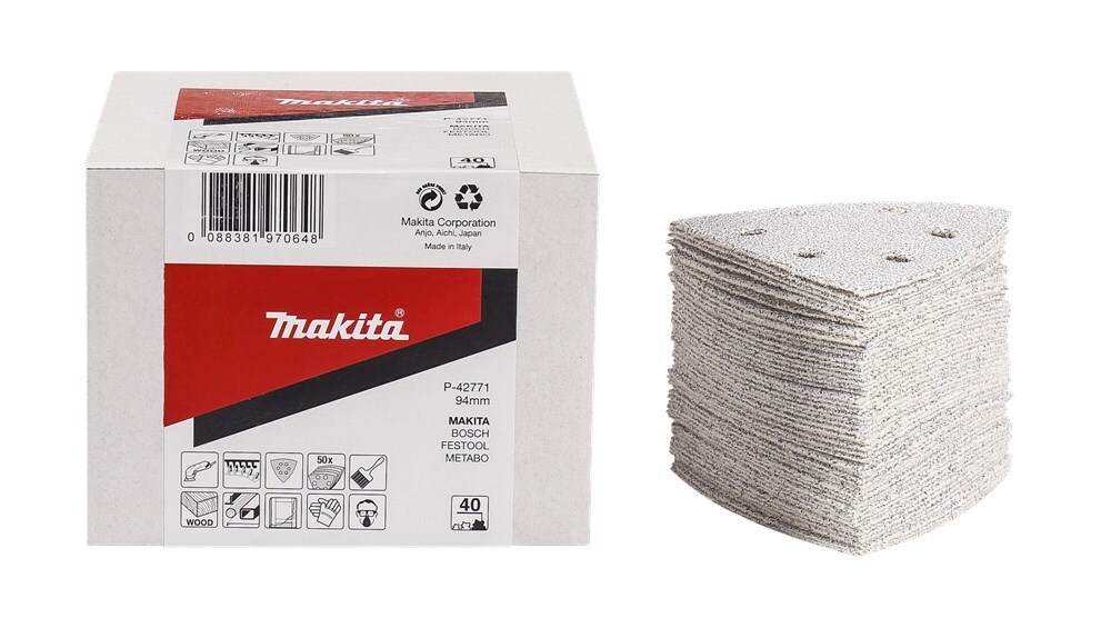 Makita Voordeelverpakking Schuurvel 94 mm white velcro