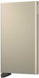 Secrid Cardprotector Geldbörse Gold Beige Aluminium Unisex Erwachsene RFID Aluminium