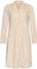 Pastunette Softness Nachthemd Doorknoop Velours Fleece Beige/Wit Gestreept Maat 42
